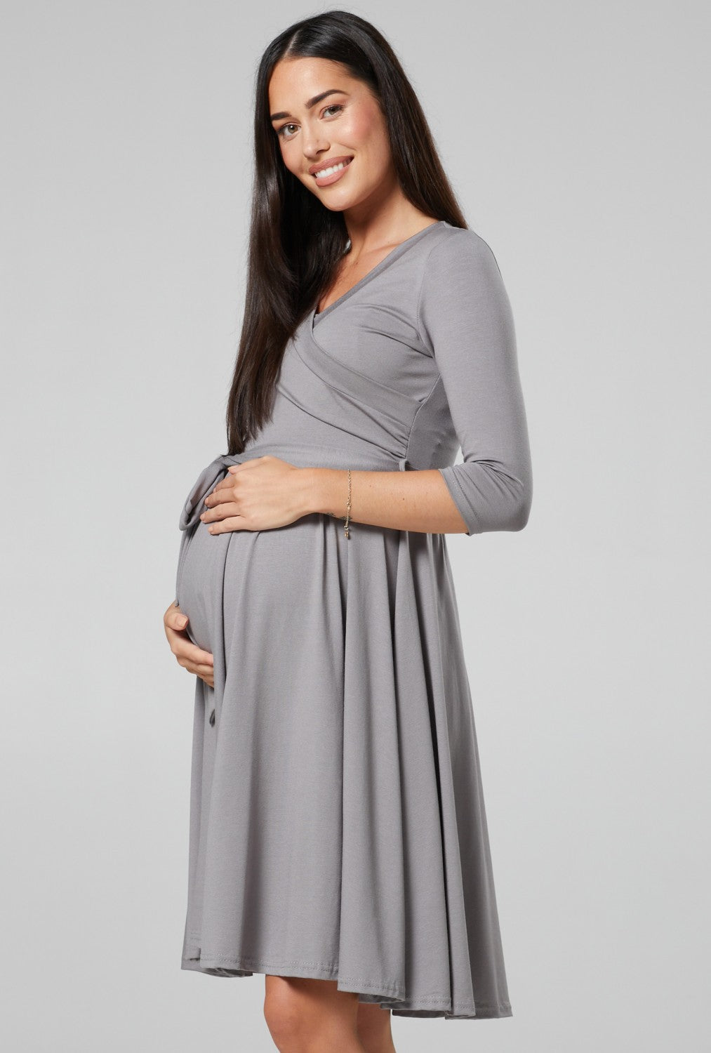 Maternity Wrap Jersey Nursing Dress