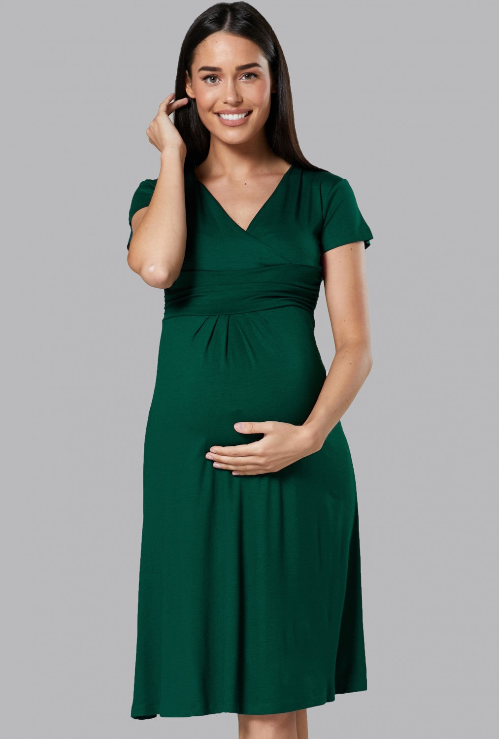Maternity V-Neck Dress