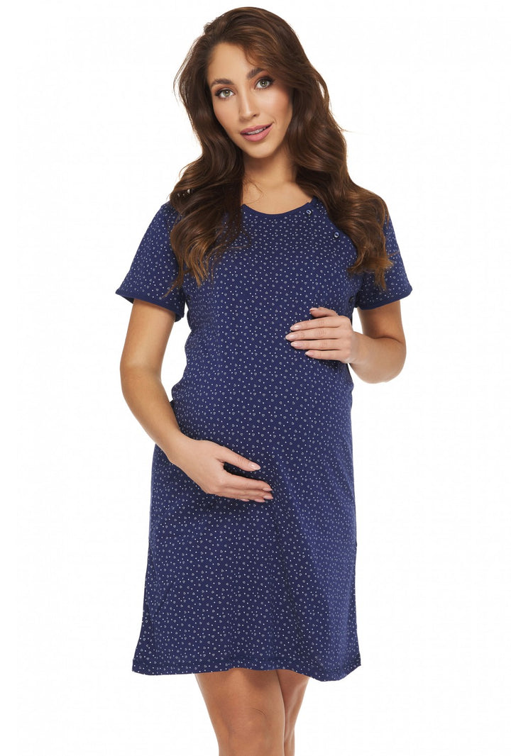 Maternity Nursing Heart Print Nightdress