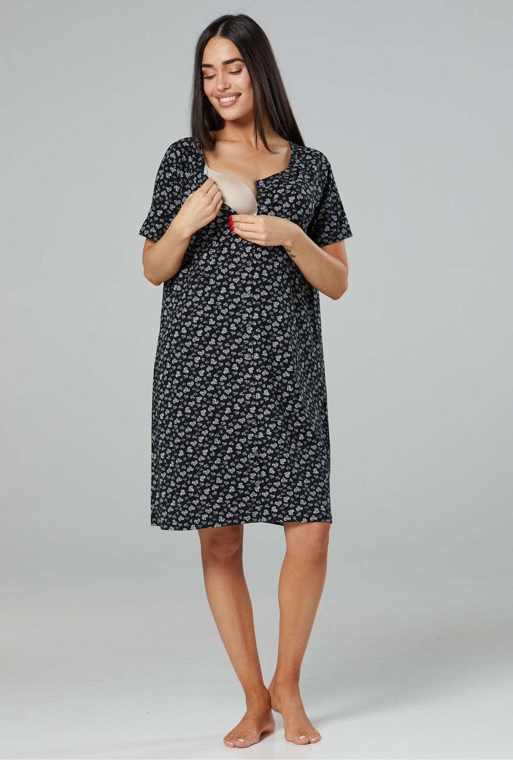 Maternity Breastfeeding Nightdress for Labour