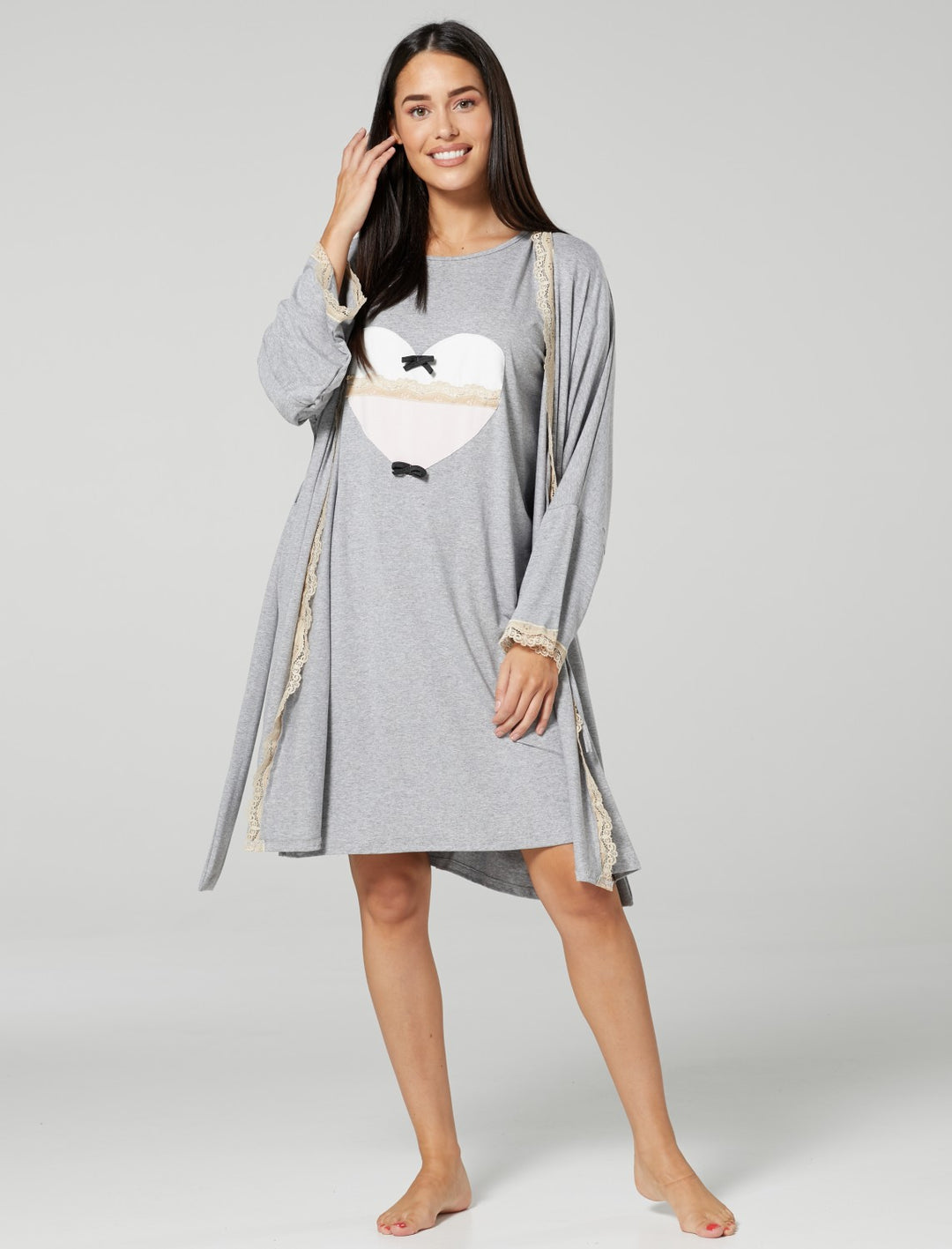 Maternity Printed Robe