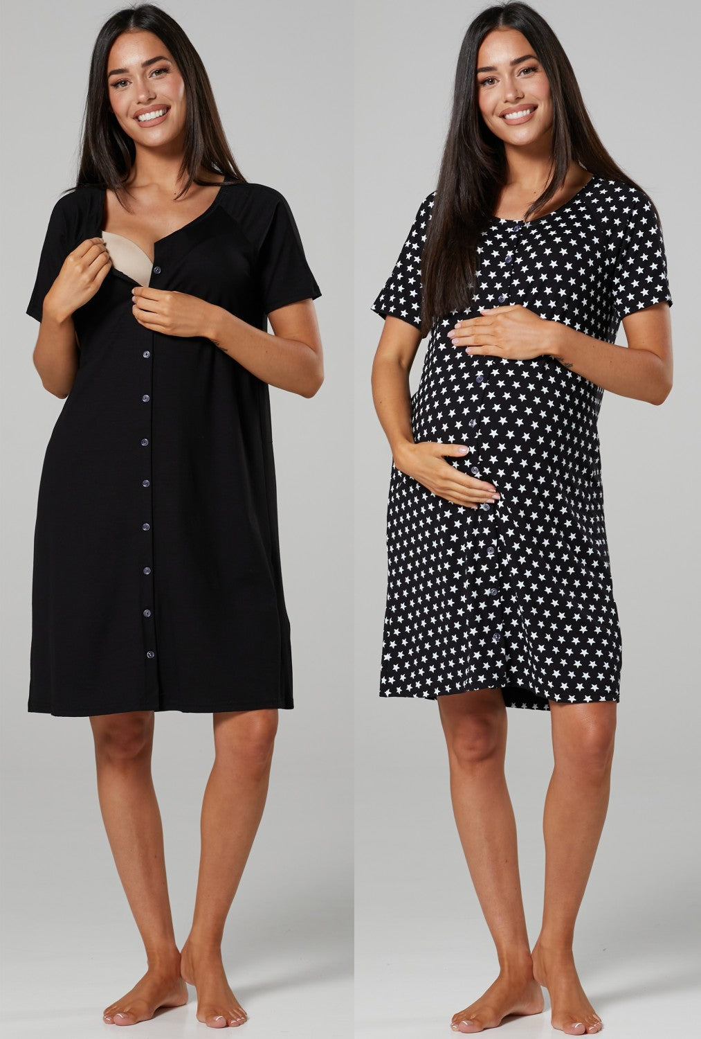 2-Pack Maternity Labour Delivery Gown