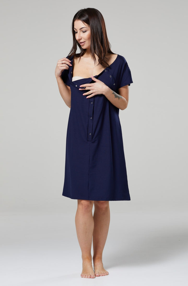 Buttoned Delivery Gown