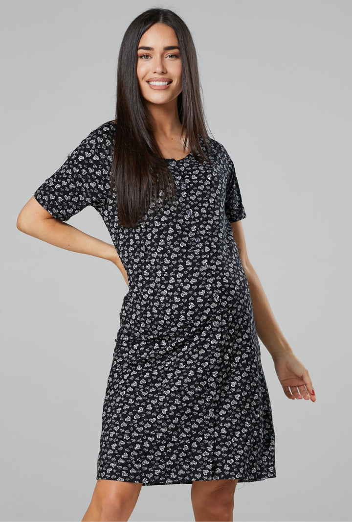 Maternity Breastfeeding Nightdress for Labour