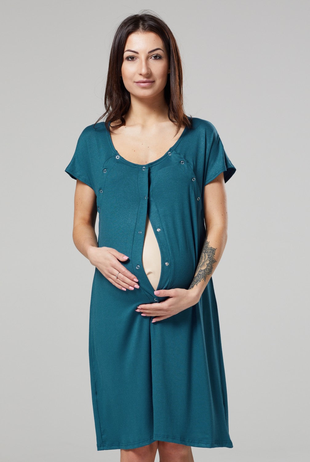 Buttoned Delivery Gown