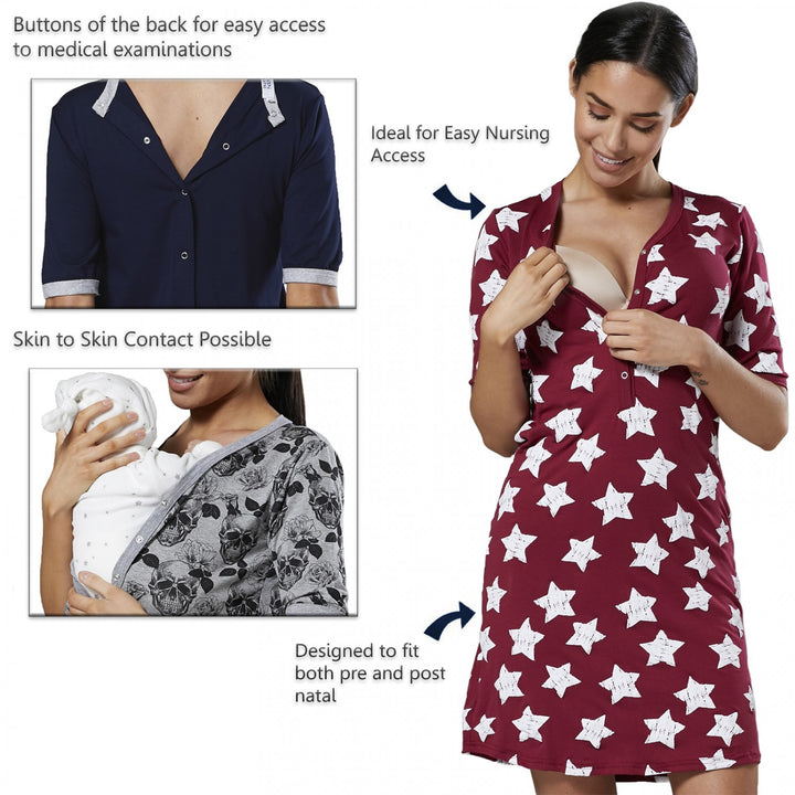 Maternity Delivery Hospital Nightshirt