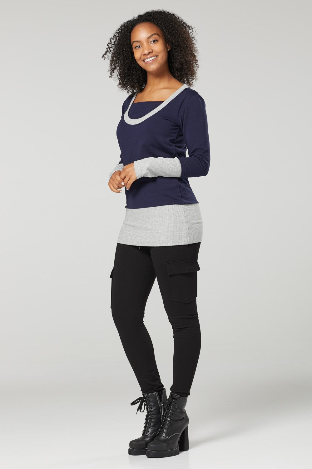 Nursing Layered Sweatshirt