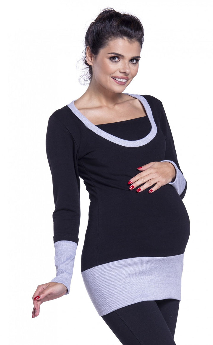 Nursing Layered Sweatshirt