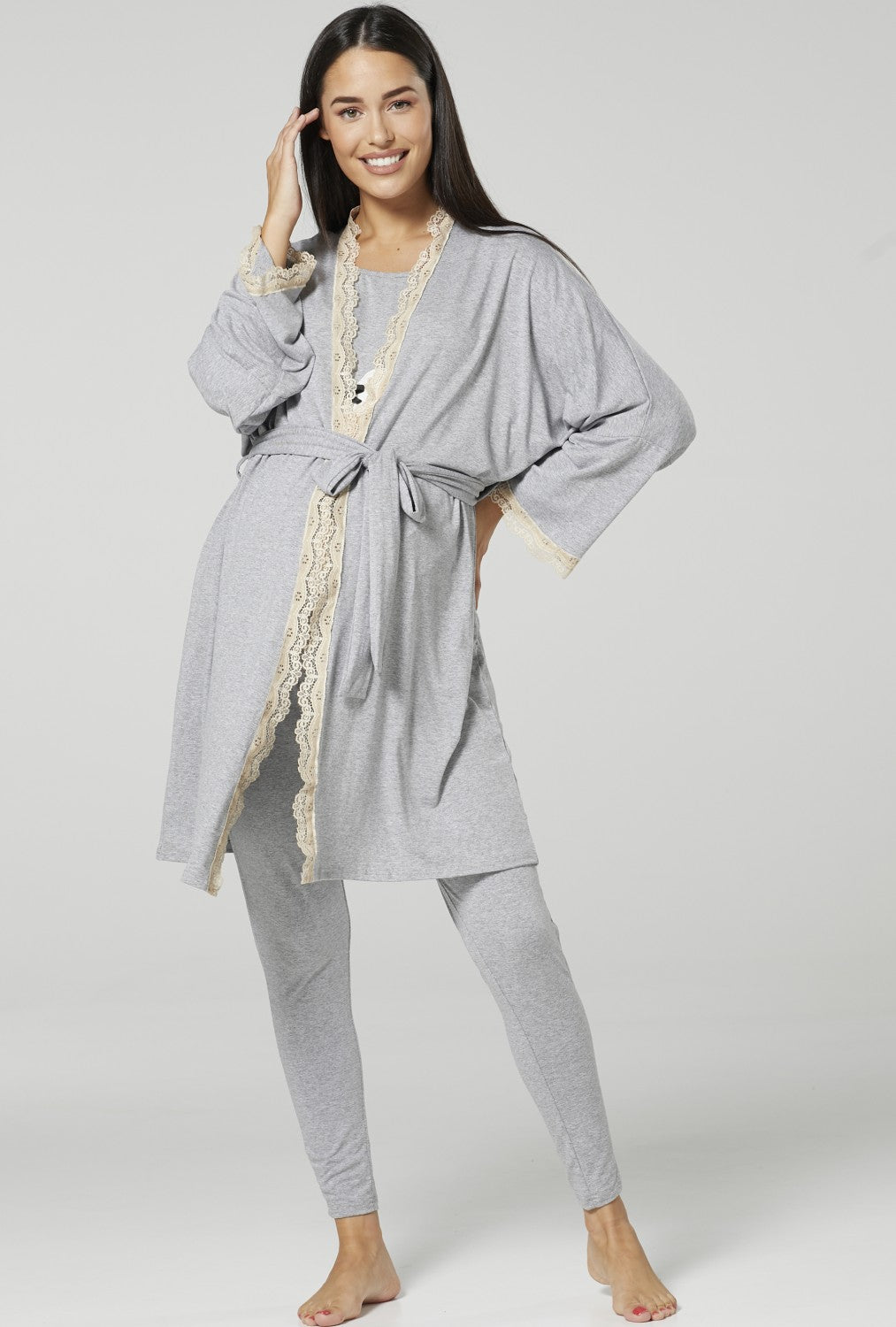 Maternity Printed Robe