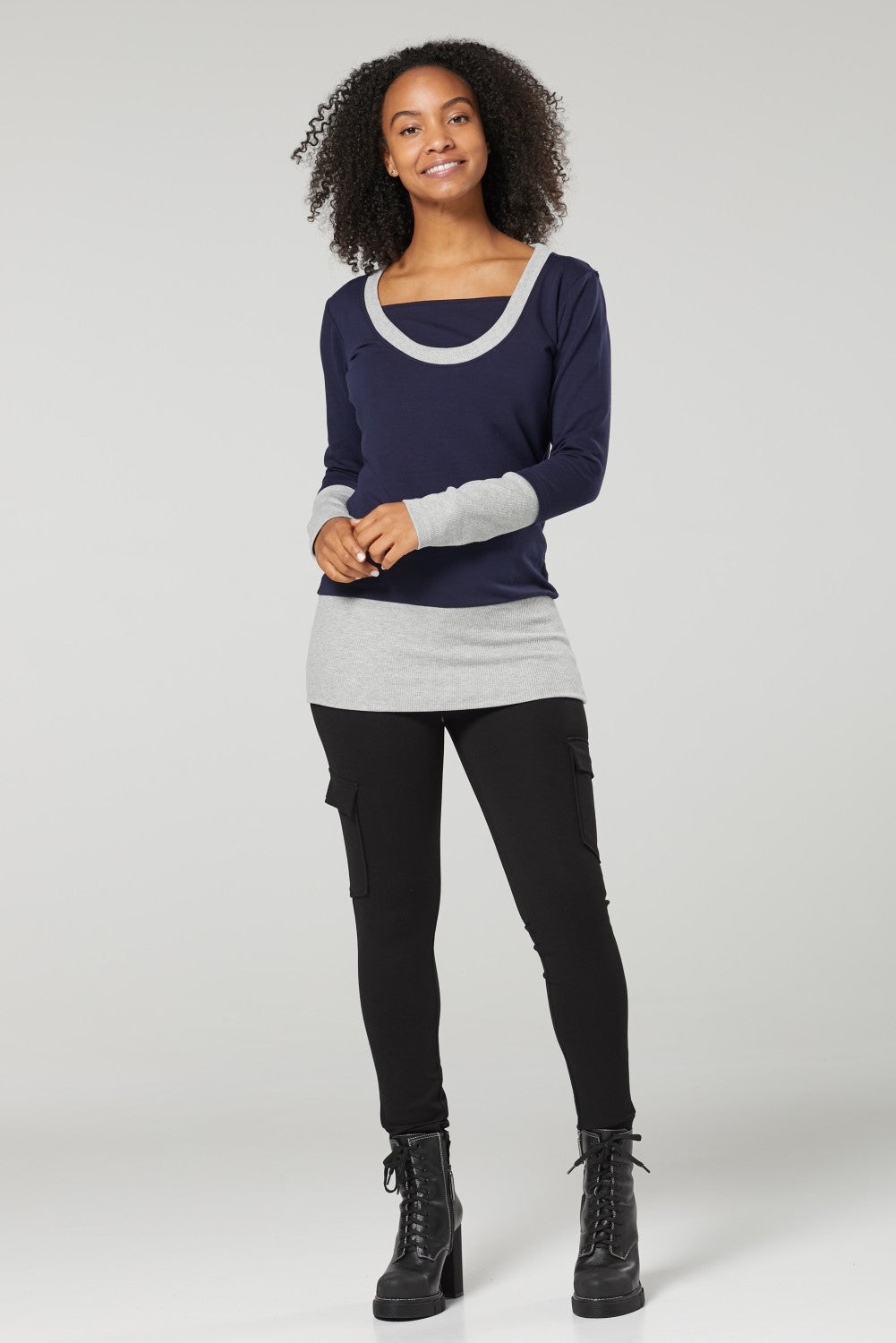 Nursing Layered Sweatshirt