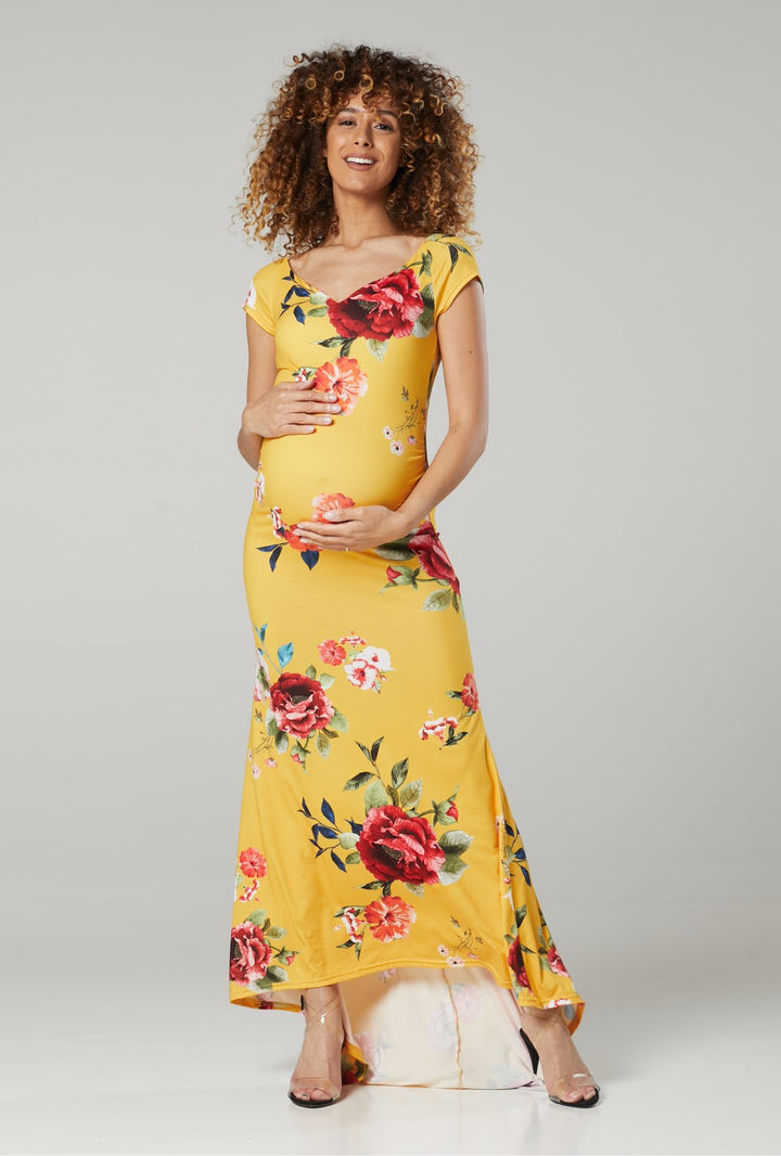 Maternity Photoshoot Mermaid Maxi Dress