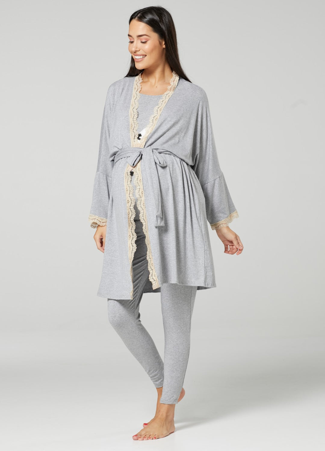 Maternity Printed Robe