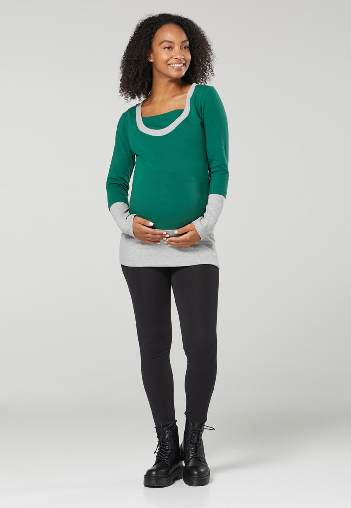 Nursing Layered Sweatshirt