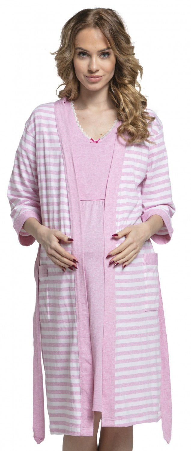 Maternity Nursing Striped Set