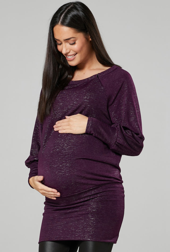 Maternity Nursing Glitter Tunic