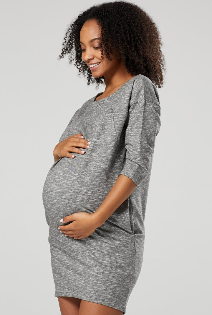 Maternity Nursing Sweatshirt Dress