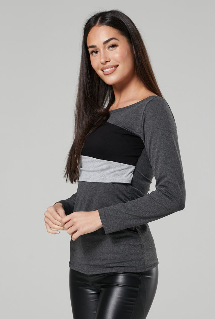 Maternity Nursing Double Layer Top