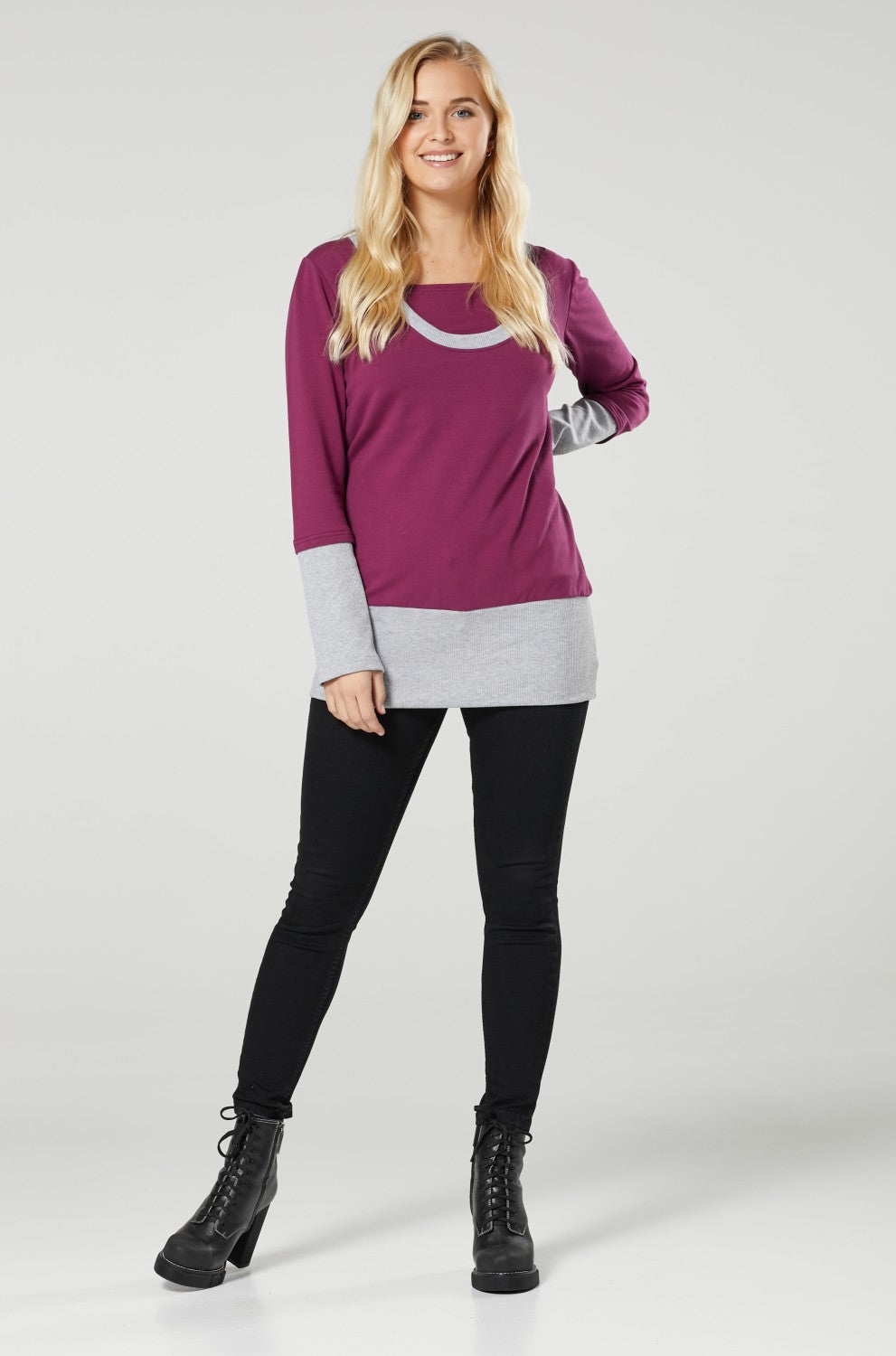 Nursing Layered Sweatshirt