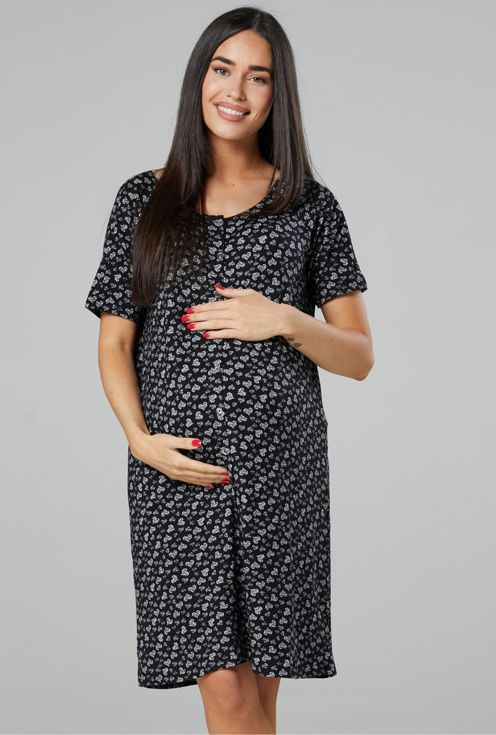 Maternity Breastfeeding Nightdress for Labour