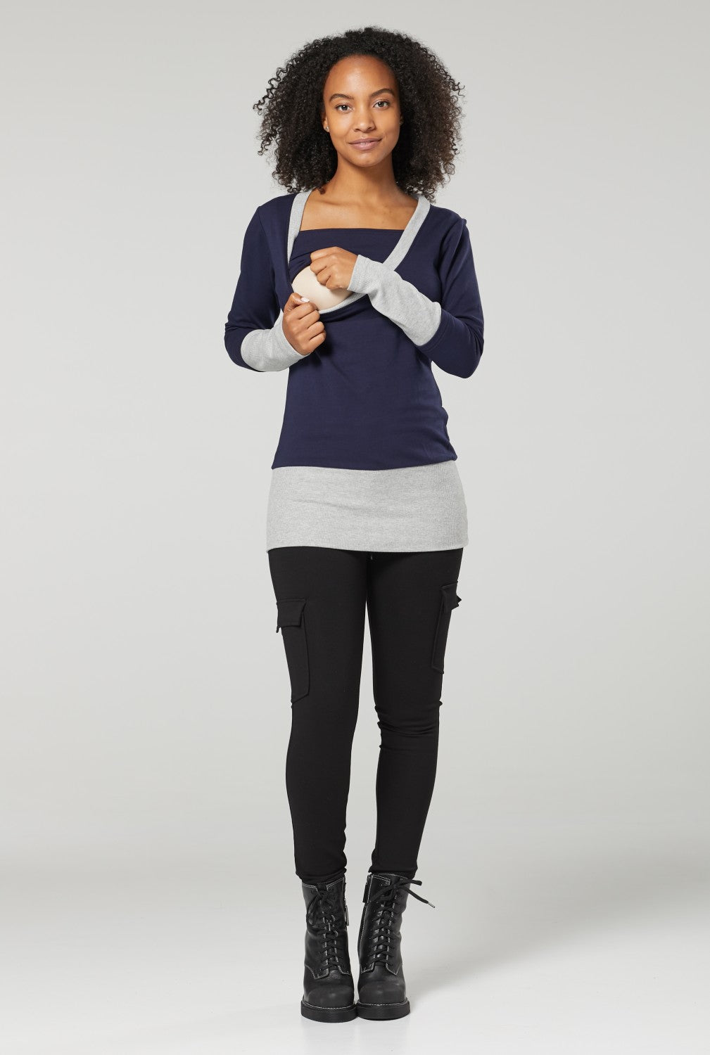 Nursing Layered Sweatshirt