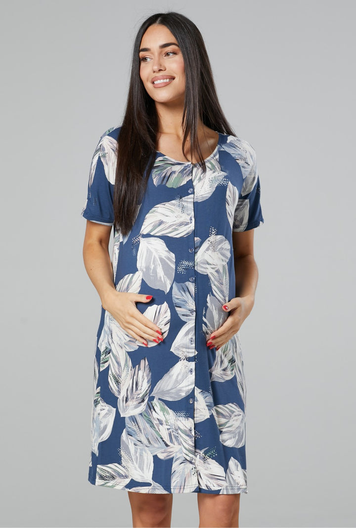 Maternity Breastfeeding Nightdress for Labour