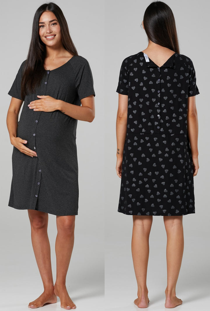 2-Pack Maternity Labour Delivery Gown