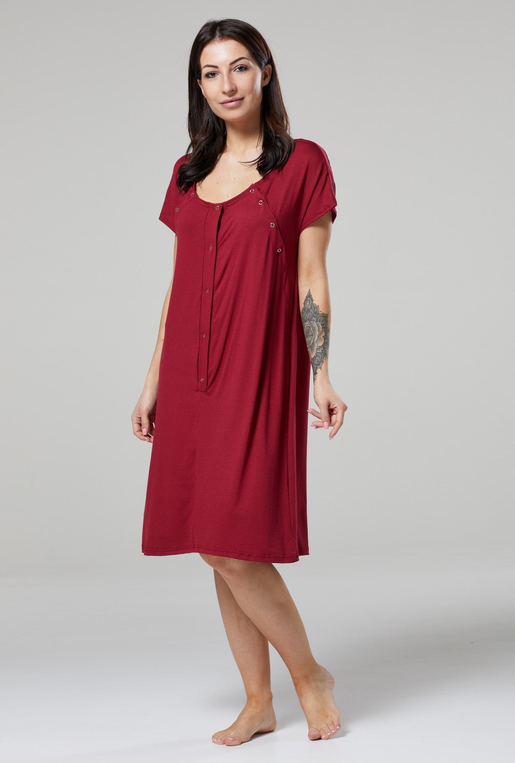 Buttoned Delivery Gown