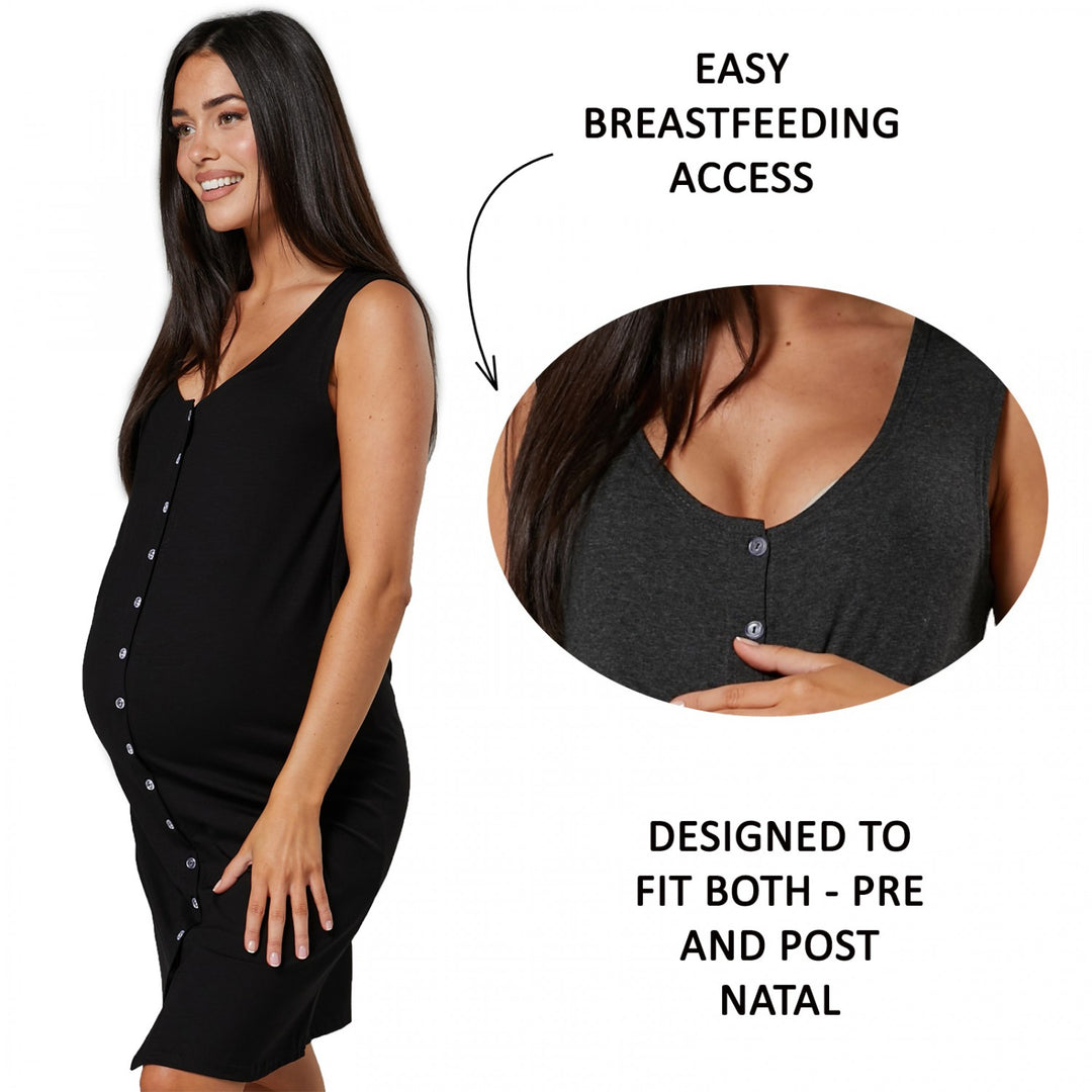 Maternity Breastfeeding Labour Nightdress