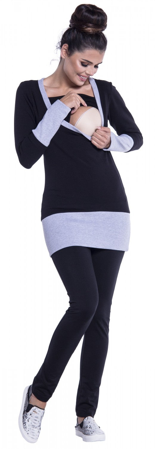 Nursing Layered Sweatshirt