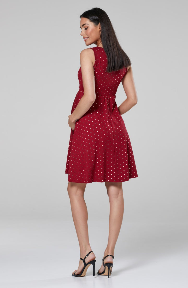 Maternity Sleeveless Skater Nursing Dress