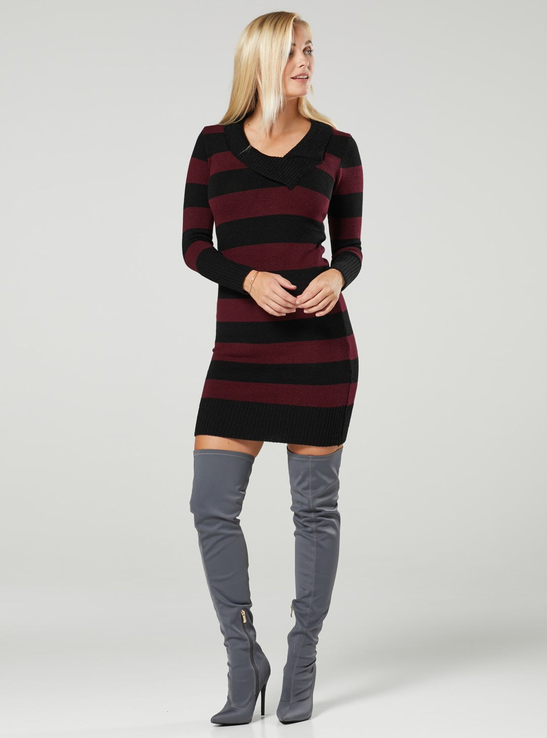 Maternity Knitted Bodycon Jumper Dress