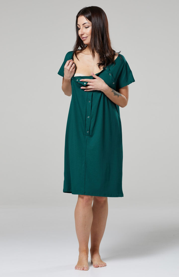 Buttoned Delivery Gown