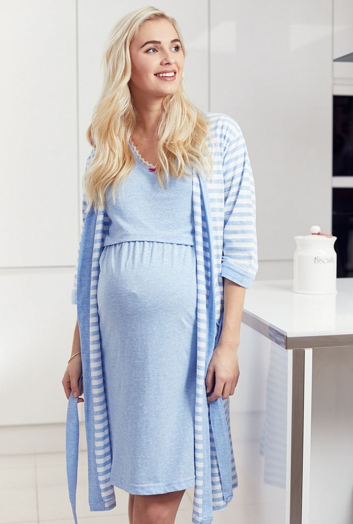 Maternity Nursing Striped Set