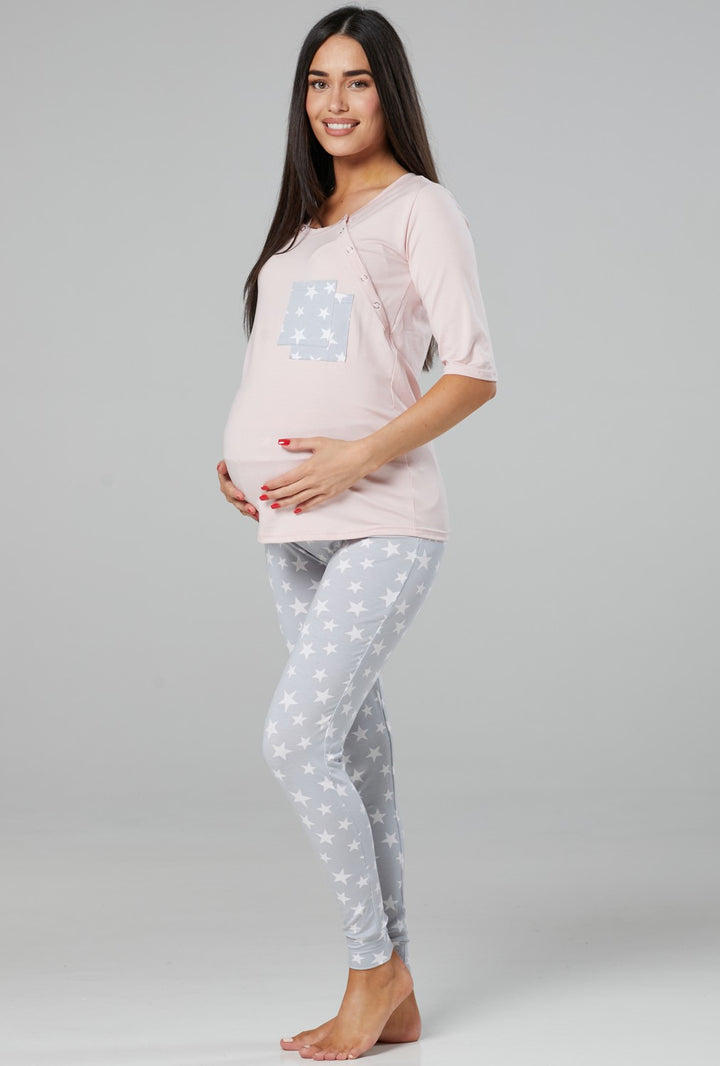 Maternity Nursing 2-piece Printed Pyjamas Casual