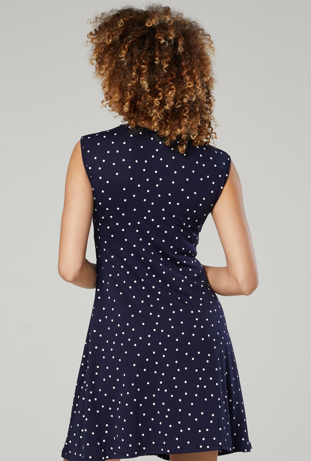 Maternity Nursing Summer Wrap Dress in Dots