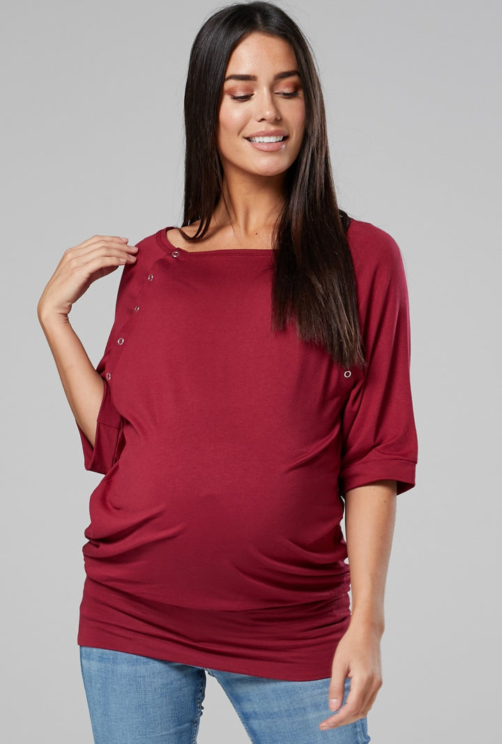 Maternity Nursing Batwing Top