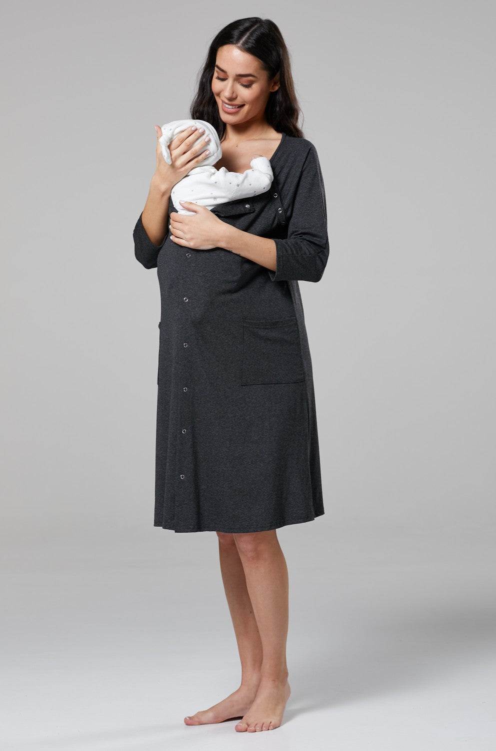 Dressed to Deliver 3-in-1 Labor and Delivery Gown + Nursing - Dressed To  Deliver