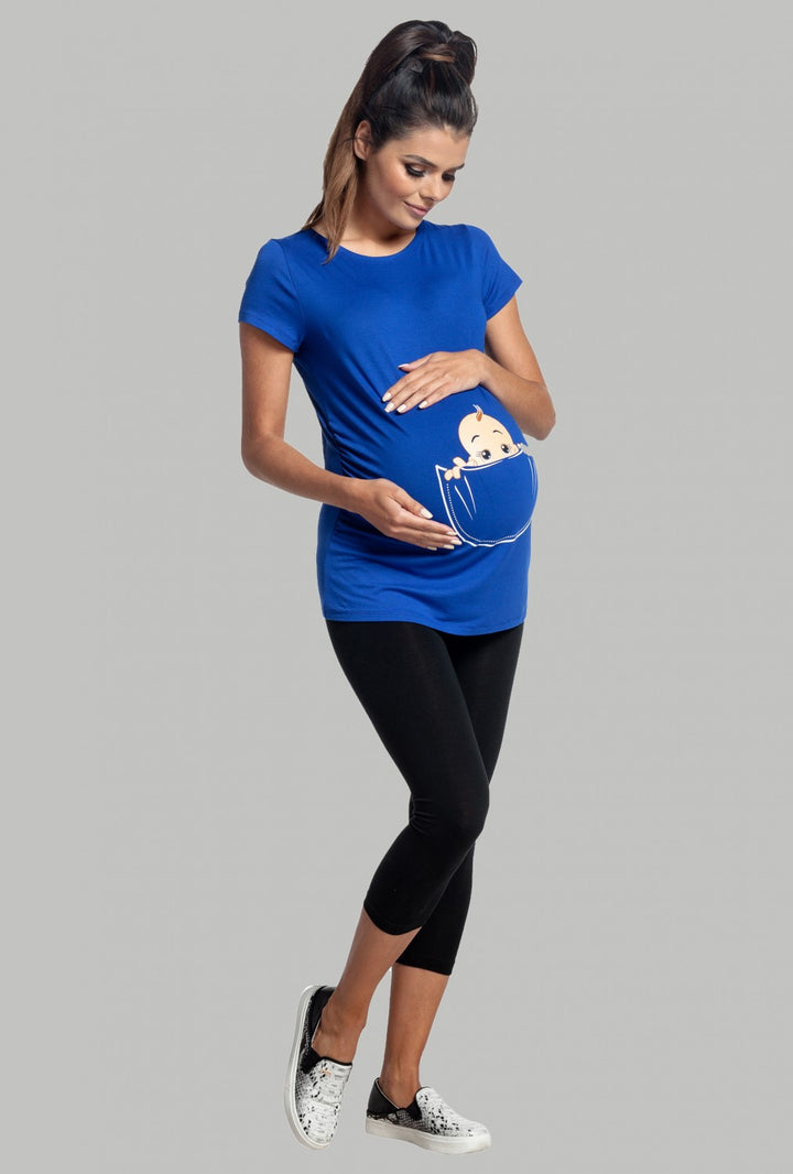 Maternity Slogan Print T-shirt