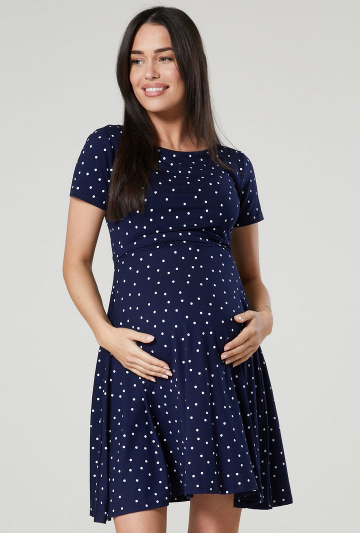 Maternity Breastfeeding Nursing Summer Swing Dress