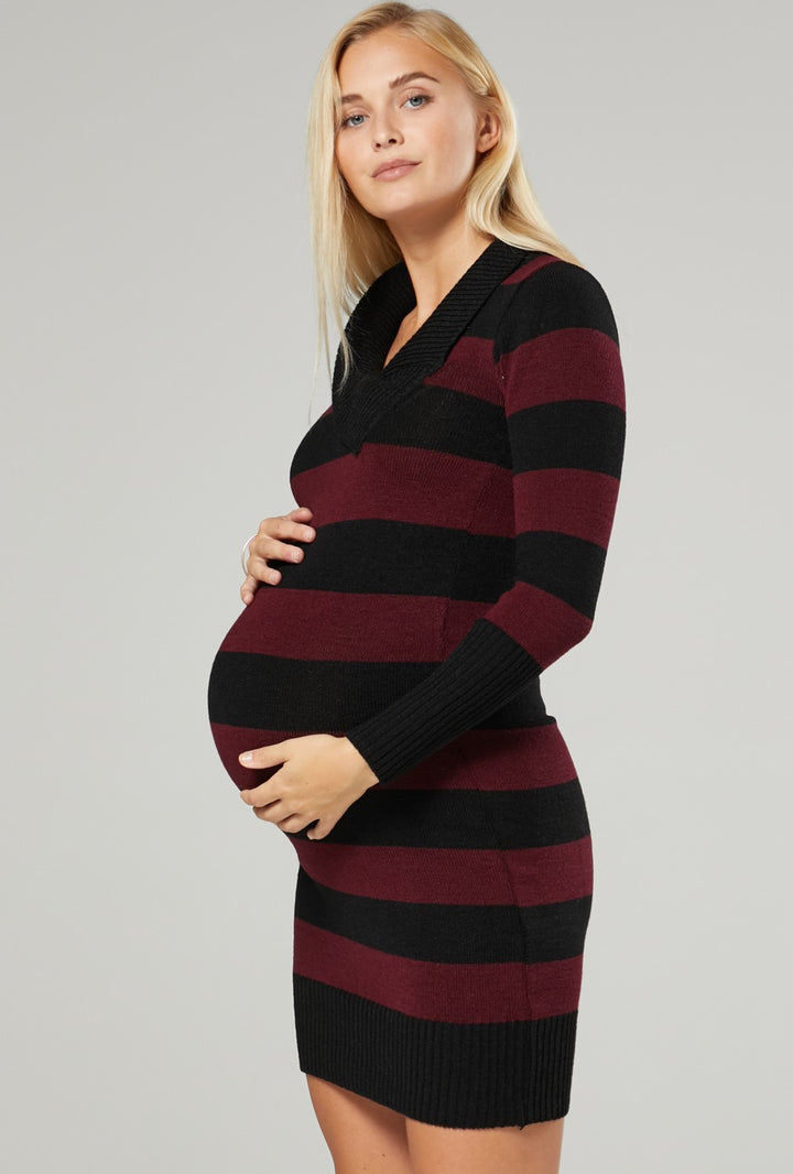 Maternity Knitted Bodycon Jumper Dress