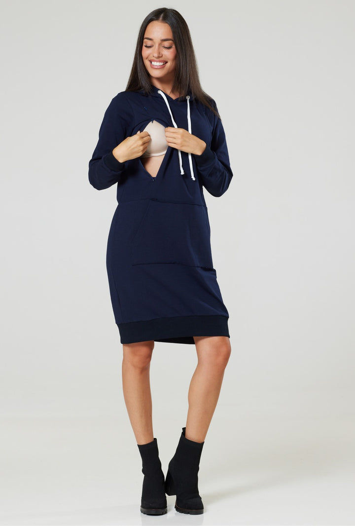 Maternity Nursing BLING Hooded Dress