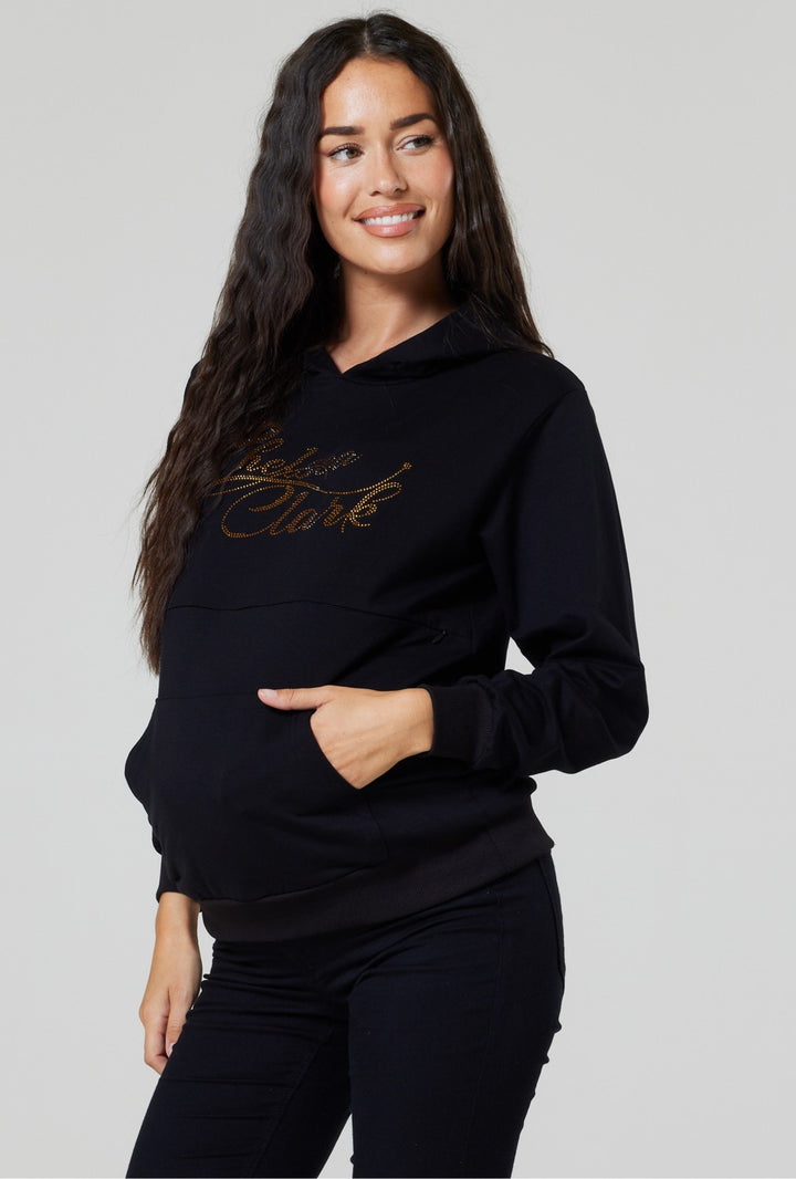 Women's Maternity Bling Logo Hoodie