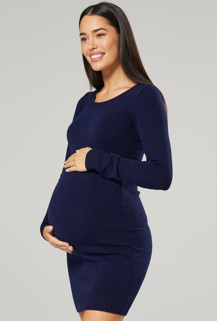 Maternity Knitted Mini Dress / Tunic