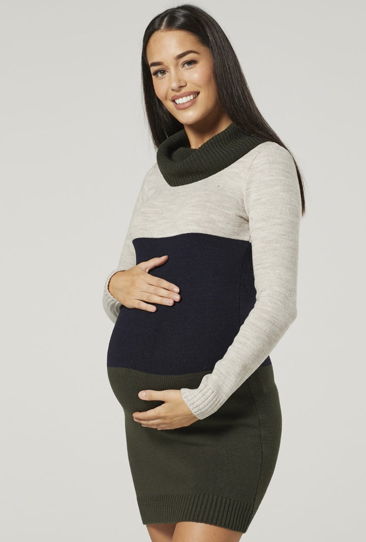 Women’s Maternity Knitted Jumper Dress