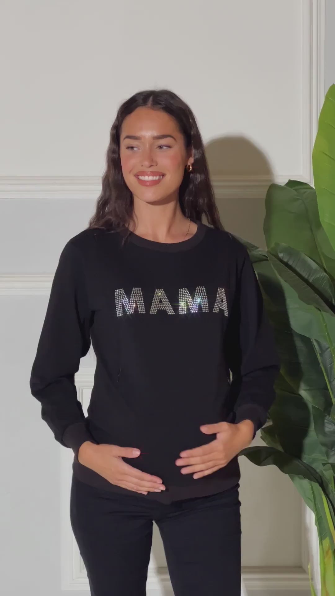 Women's Maternity Bling Sweatshirt