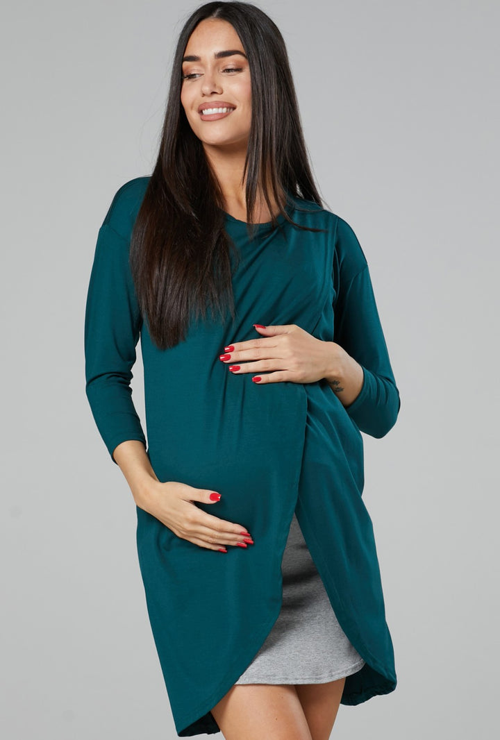 Maternity Nursing Wrap Dress