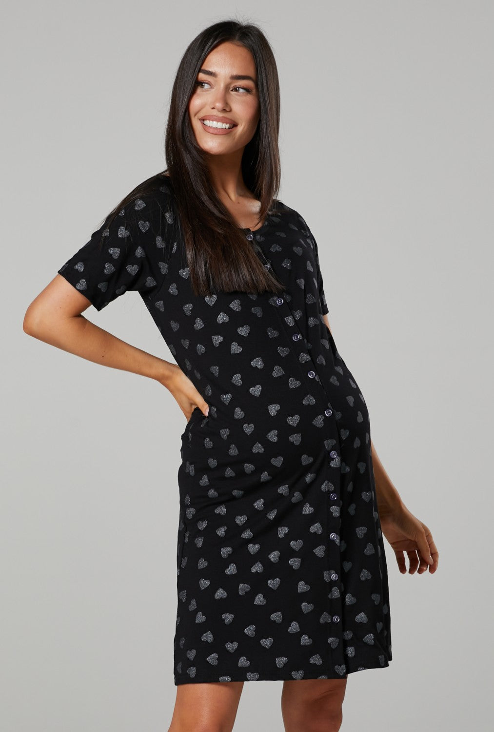 Buy Seraphine Birthing Black Gown from Next USA