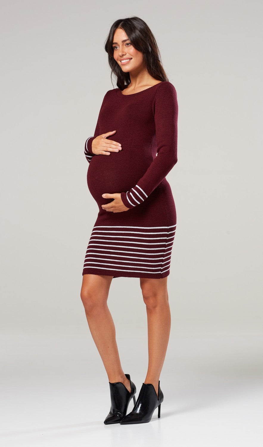 Maternity Knitted Midi Dress