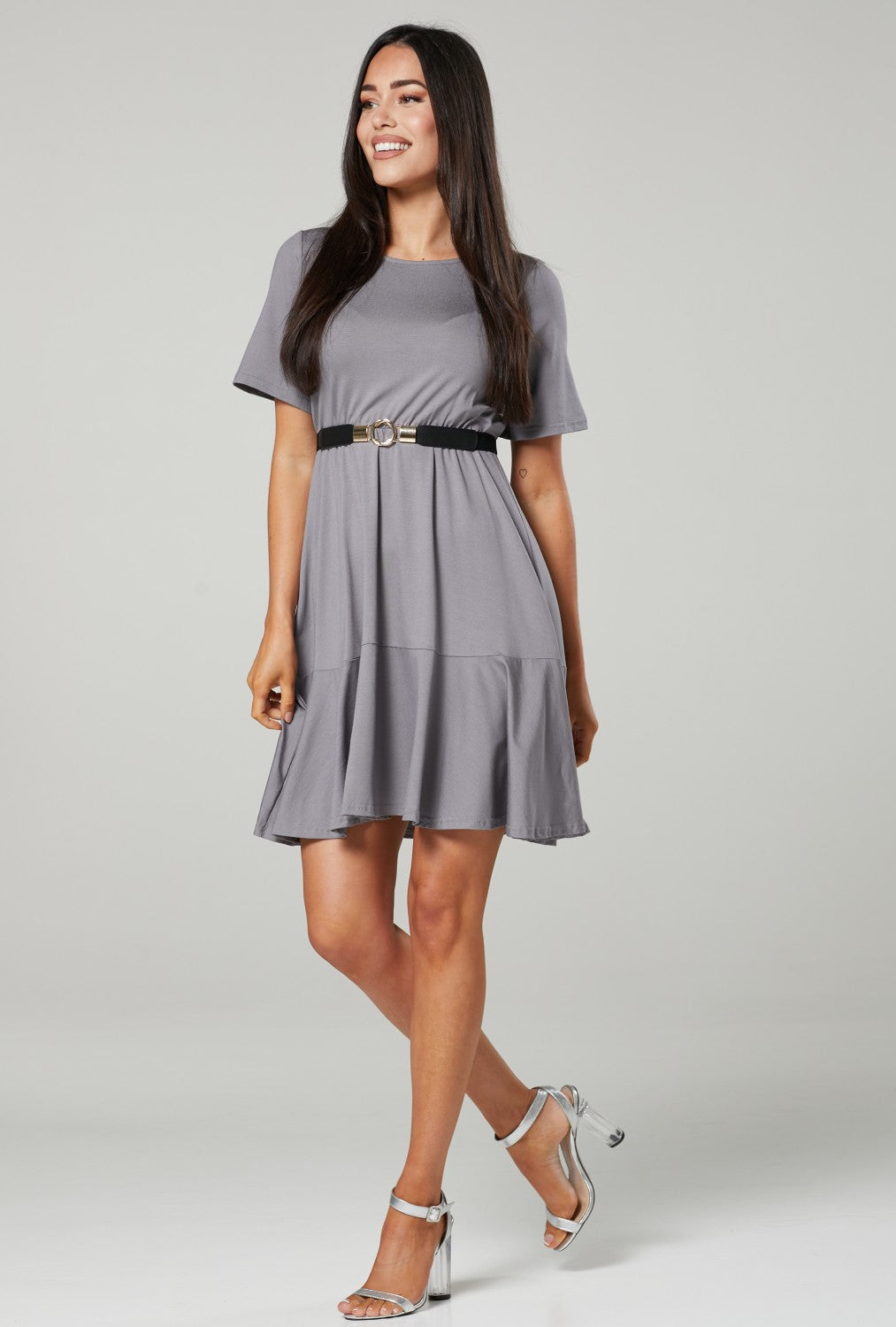 Maternity Smock Jersey Mini Dress