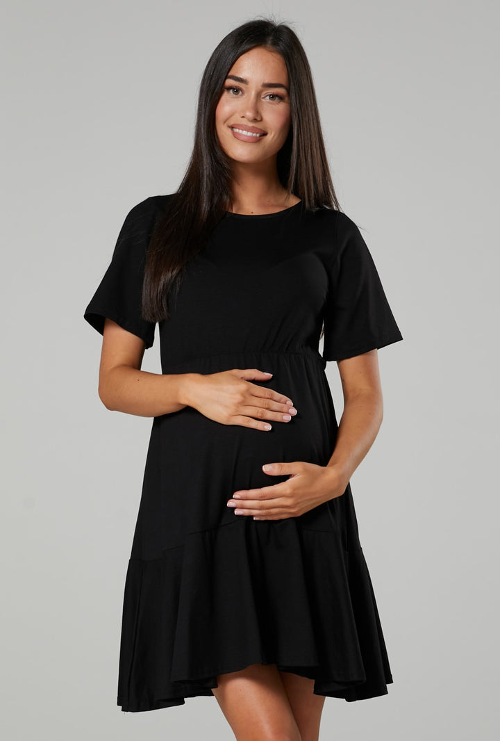 Maternity Smock Jersey Mini Dress